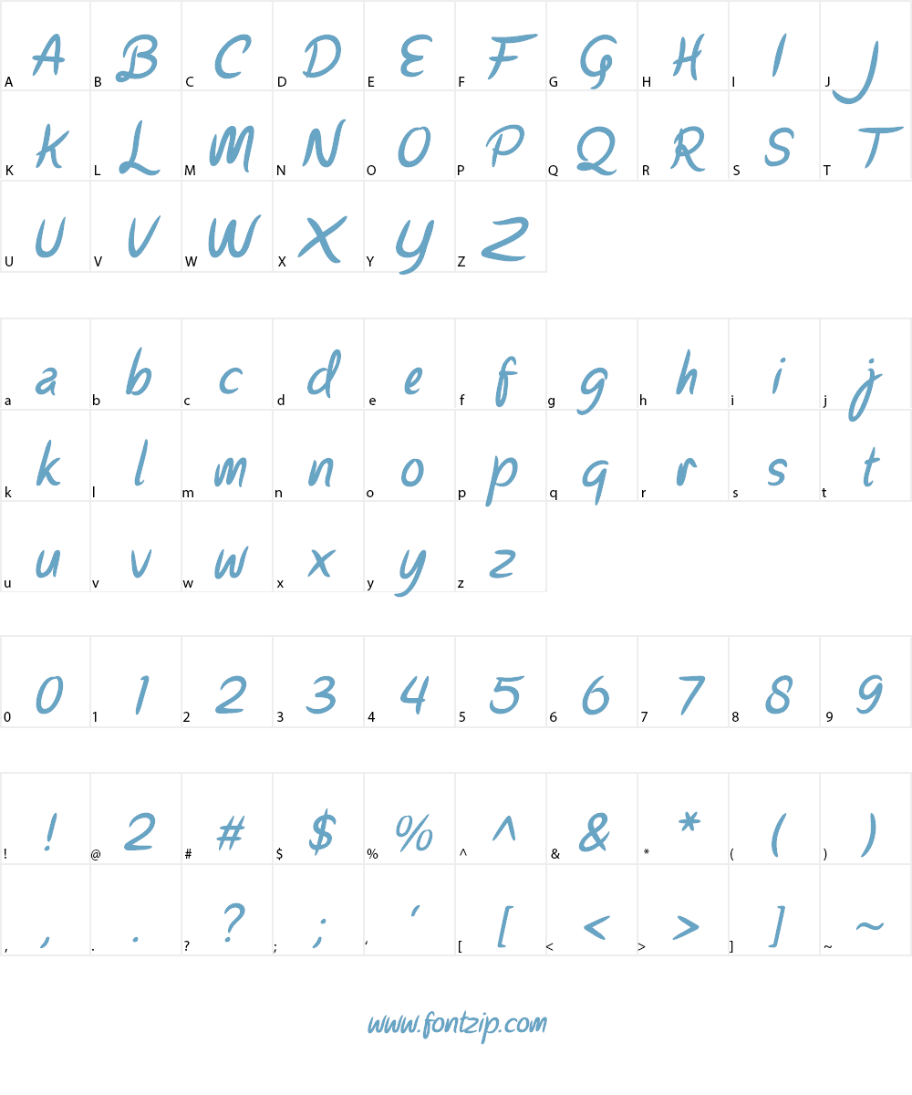 Parisien Night Font Character